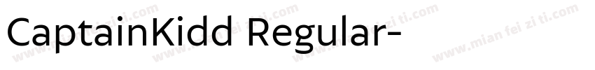 CaptainKidd Regular字体转换